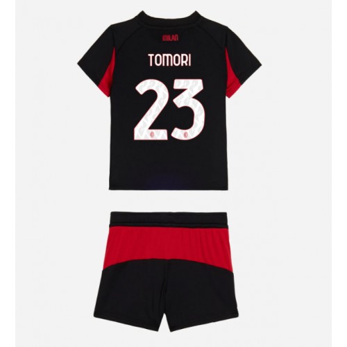 Fotbalové Dres AC Milan Fikayo Tomori #23 Dětské Domácí 2025-26 Krátký Rukáv (+ trenýrky)
